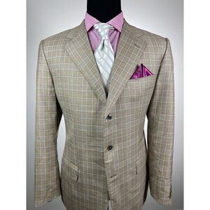 BESPOKE Albini 80% CASHMERE Zegna Fabric Sport Jacket 44 R